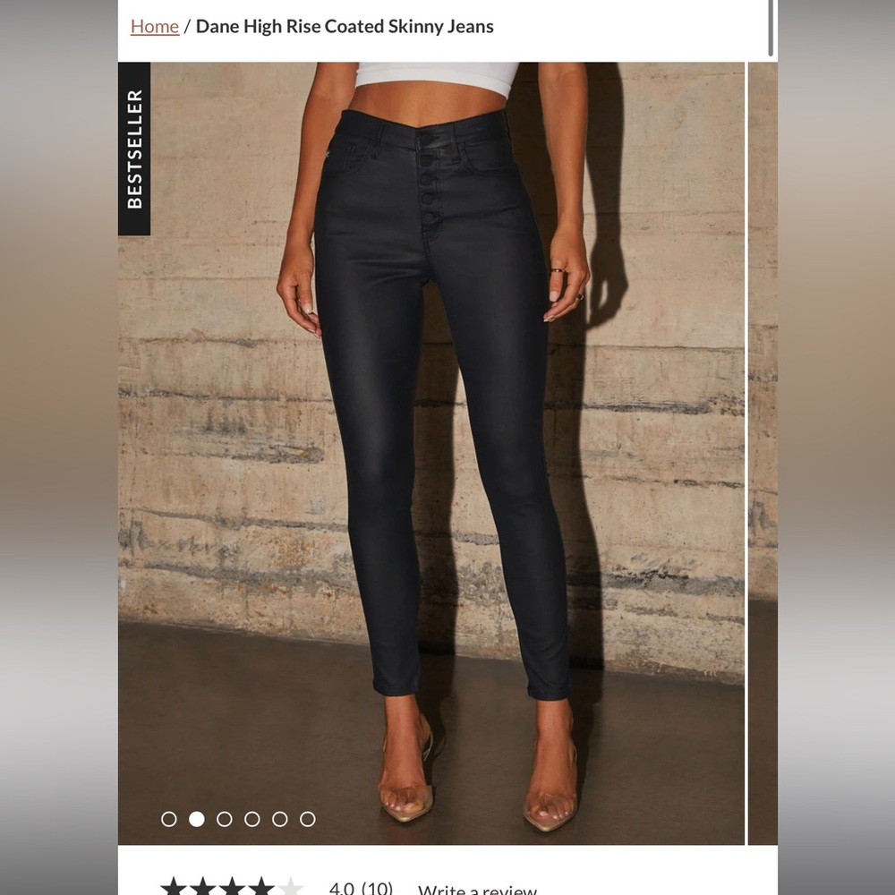 Dane High Rise Coated skinny Pants - ISO